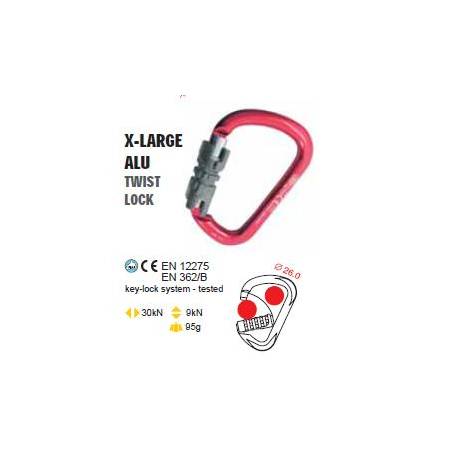 Moschettone carico pesante Kong X-LARGE ALU TWIST LOCK