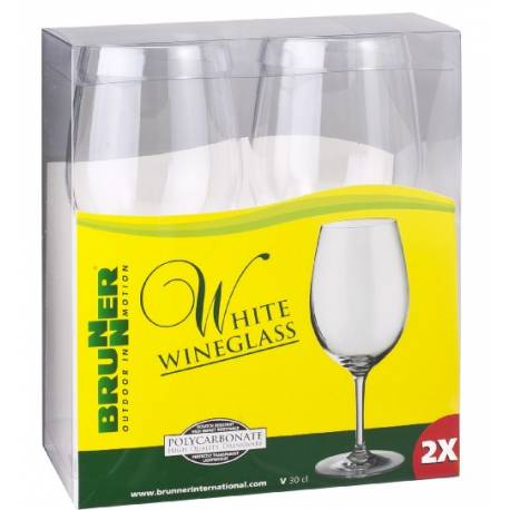 Set bicchieri 30 cl Brunner WHITE WINEGLASS