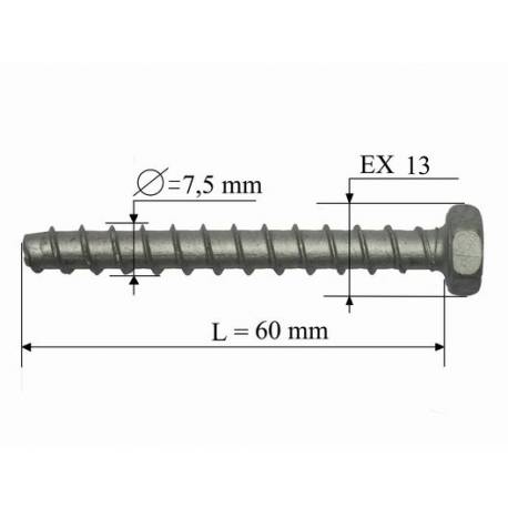 Vite Raumer HECO MULTI-MONTI Ø 7,5X60 (HCR)