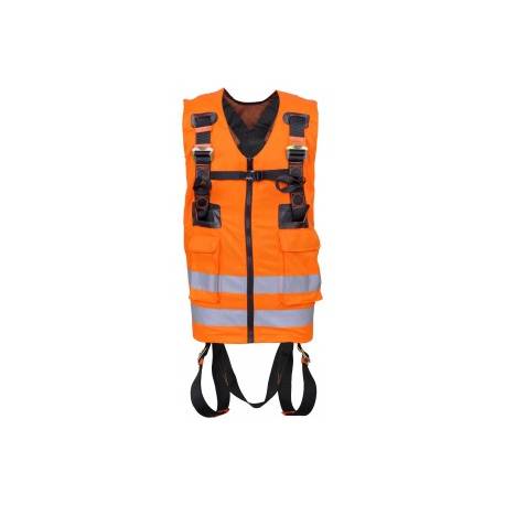 Imbracatura con giubbotto arancione Kratos safety FA1030300