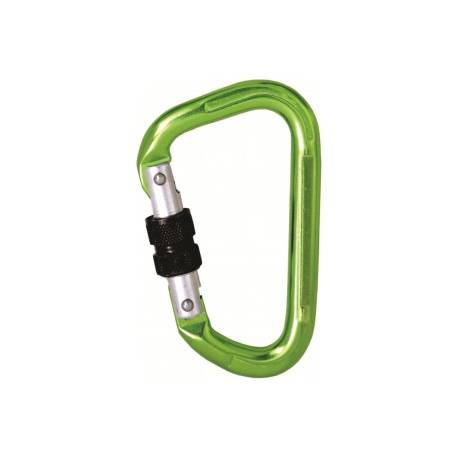 Moschettone verde alluminio Kratos safety FA5010522