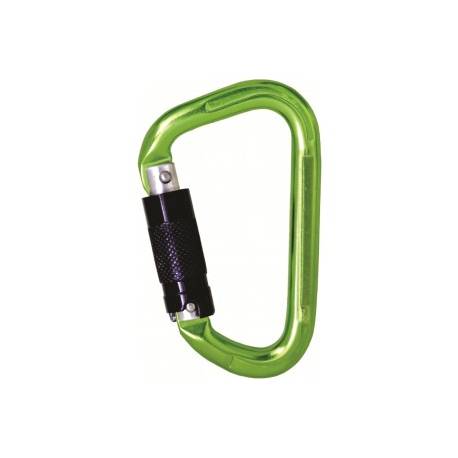 Moschettone tripla azione verde Kratos safety  FA5030422