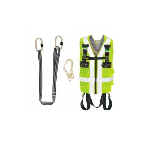 Kit gilet + cordino + connettore Kratos safety FA8001B01