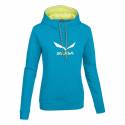 Felpa con cappuccio Salewa SOLIDLOGO COTONE DONNA HDY