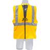 Imbracatura con gilet alta visibilità Skylotec ARG 2 W GIALLO