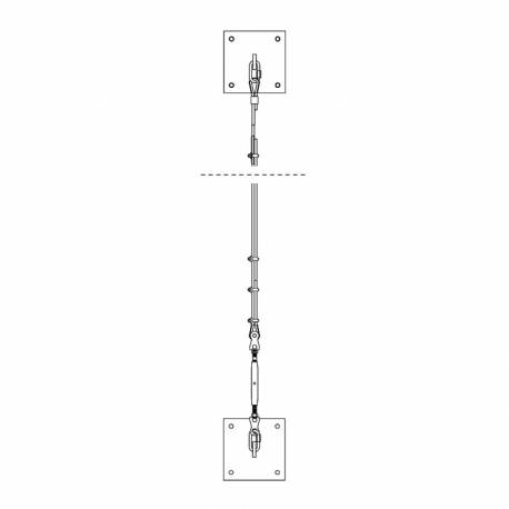 Kit per linea verticale a muro CT VERTICAL LINE WALL