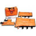 RES Q SPLINT Set 3 steccobende con borsa e pompa