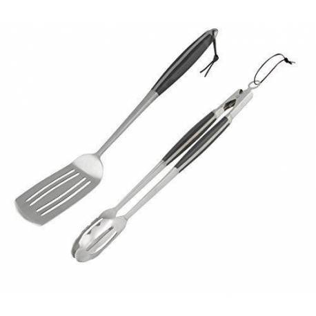 Utensili da grill Campingaz Premium STAINLESS STEEL TONGS + SPATULA KIT