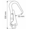 Moschettone in acciaio Camp HOOK 53 mm