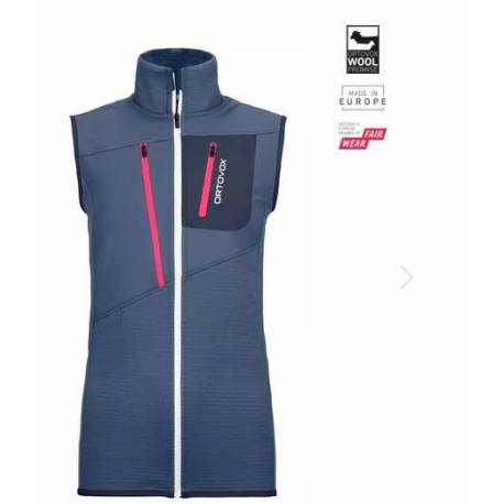 FLEECE GRID VEST W Giubbino senza maniche