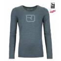 185 MERINO PIXEL LOGO LS W Sottomaglia m/l Donna