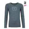 185 MERINO PIXEL LOGO LS W Sottomaglia m/l Donna