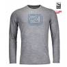 185 MERINO PIXEL LOGO LS M Sottomaglia m/l uomo