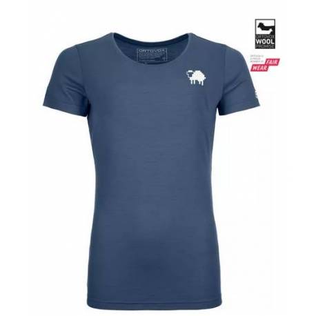 185 MERINO PIXEL SHEEP TS W Sottomaglia m/c Donna