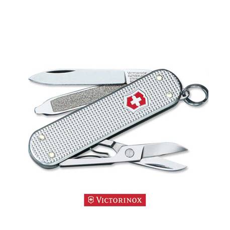 Coltello multiuso Victorinox CLASSIC ALOX ARGENTO STRIATO