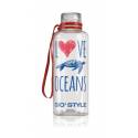 DRINK BOTTLE LOVE OCEANS - Bottiglia trasparente