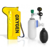 OXYPACK KIT 2 - Con bombola 2L,riduttore di pressione,pallone reanimatore,maschera adulto