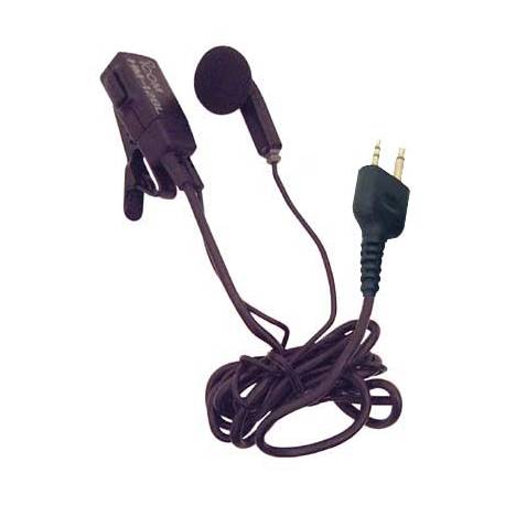 Microfono auricolare con clip e PTT Icom HM-128