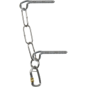 GLUE-IN BELAY STATION-L - Gruppo sosta  (c/moschettone inox) 12 x 105 mm