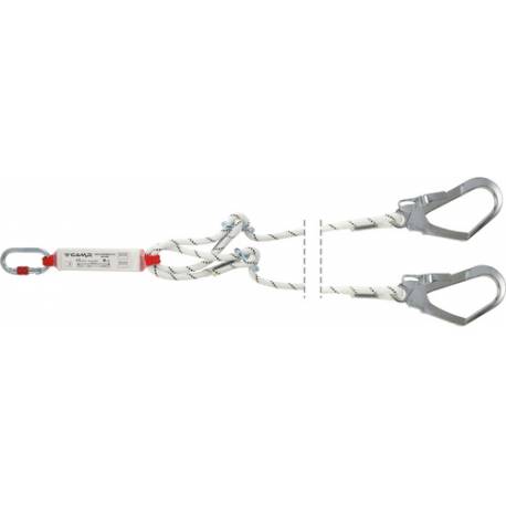 SHOCK ABSORBER ROPE ADJUSTABLE DOUBLE + 0981 + 2X2017 145-200 CM - Assorbitore di energia