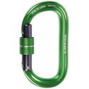 OVAL XL LOCK - Moschettone in alluminio blu/verde