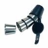 Set 4 bicchierini Starwings INOX CON CUSTODIA IN PELLE NERA