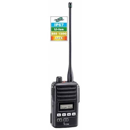 Mini ricetrasmettitore portatile PMR in UHF Icom IC-F61 #63