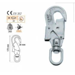 Moschettone in acciaio Camp SWIVEL HOOK 20 mm