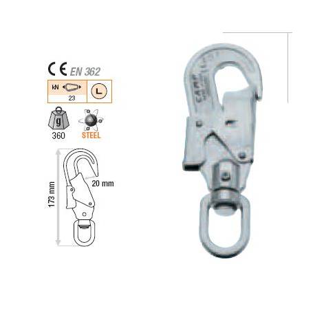 Moschettone in acciaio Camp SWIVEL HOOK 20 mm